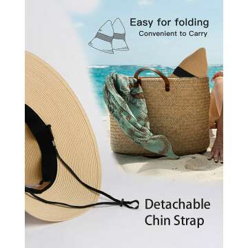 FURTALK Straw Sun Hat for Sun Protection and Style