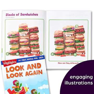 Highlights My First Puzzle Fun 2024 Puzzle Books for Kids Ages 3-6, 4-Book Set of Matching, Mazes, Spot-The-Differences, and More Travel-Friendly Screen Free Brain-Boosting Activities