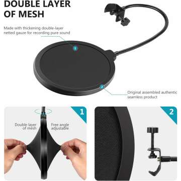 Neewer Pop Filter for Blue Yeti & Other Microphones