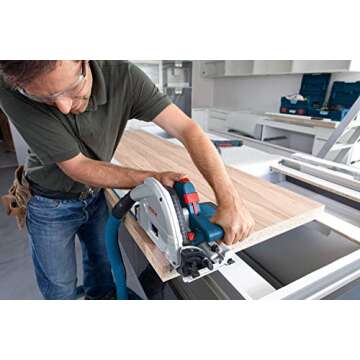 Bosch Tools Track Saw - GKT13-225L 6-1/2 In. Precision Saw with Plunge Action & Carrying Case