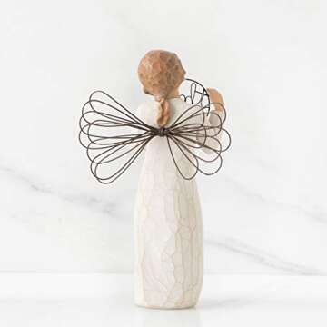 Willow Tree Just for You Angel, with Sincere Thanks, A Gift to Express Appreciation and Thankfulness for Teachers, Volunteers, Donors, Caregivers, Friends, Sculpted Hand-Painted Angel Figure