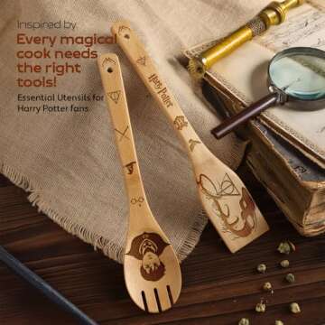 Harry Potter 6-Piece Bamboo Cooking Utensils Set