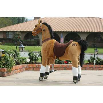 Real Walking Pony Ride-On for Kids 5-12 Years