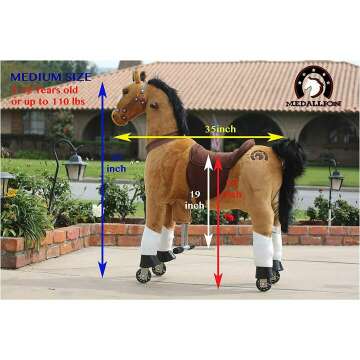 Real Walking Pony Ride-On for Kids 5-12 Years