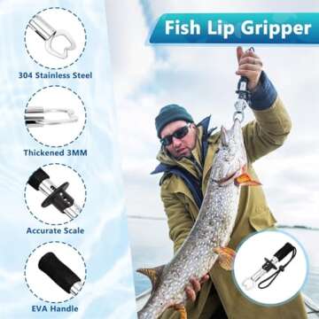 MOVINPE Fishing Advent Calendar for Adult Men Teen Boys, 2024 Fishing Tools Accessories Kit Christmas Countdown Gifts, 24 Days of Fishing Accessories and Gear Surprises for Fishing Lovers