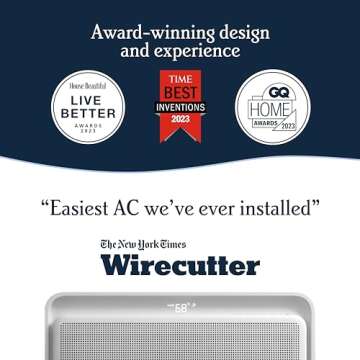 Windmill - The Windmill AC Modern Air Conditioner - Easy Install - Includes User Friendly App - Ultra-Quiet and Voice-Enabled 8000 BTU Window Air Conditioner