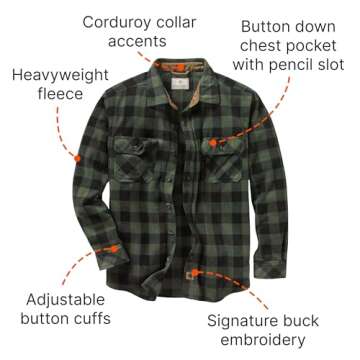 Buy Legendary Whitetails Navigator Fleece Shirt Large