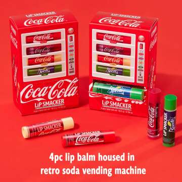 Coca Cola Lip Balm Collection for Kids - Vending Machine Design