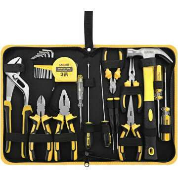 DOWELL 24-Piece Tool Set with Handy Portable Bag