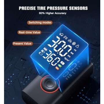 Cordless Tire Inflator with Digital Pressure Gauge