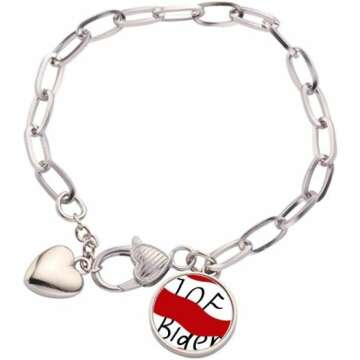 Fashionable Joe Biden Heart Chain Bracelet - Patriot Jewelry