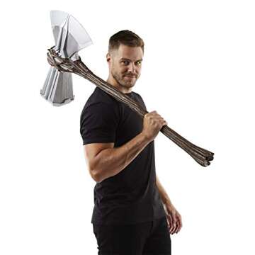 Hasbro Marvel Avengers Endgame Legends Stormbreaker Electronic Axe Thor Premium Roleplay Item with Sound FX,for Fans,Collectors,and Adults