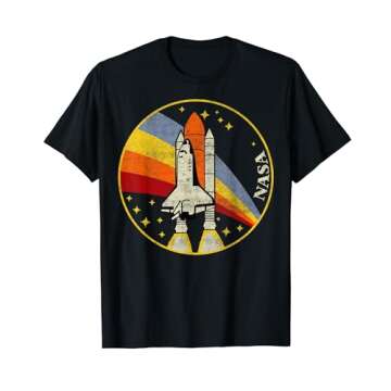 NASA Shuttle Launch Into Rainbow T-Shirt