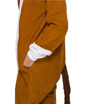 TYLER PERRY Unisex Adult Animal One Piece Pajamas Brown Horse Onesie for Halloween Cosplay Costume