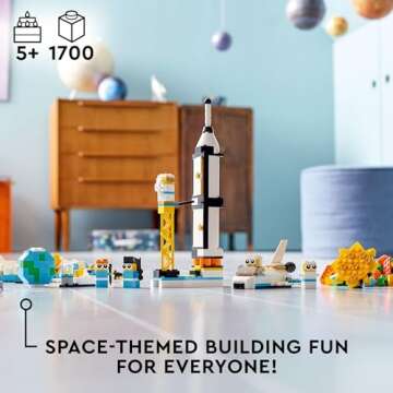 LEGO Classic Space Mission 11022 Building Set; Includes 10 Space Toy Mini Builds in 1 Playset for Ages 5+ (1,700 Pieces)