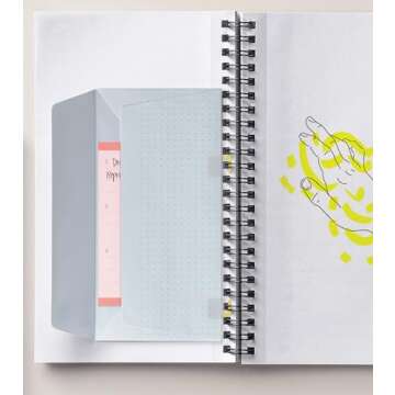 Clipmatic Stationery and Notebook Clip Sticker Accessories. Say Goodbye to Boring and Static Spiral Notebooks and Planner! Add Pages to Your 2024 Planner. (Black)