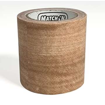 MATCH 'N PATCH Realistic Wood Grain Repair Tape - Durable Multi-Use Adhesive Tape for Furniture, Floors, Cabinets, Windows, Doors, RV, Home Decor & DIY Projects - Colonial Maple, 2.25 inch x 15 feet