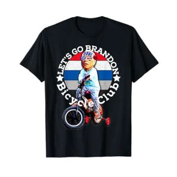 Biden Bicycle Crash Bike Wreck RIDIN With Biden Trump T-Shirt