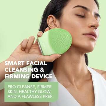 FOREO LUNA 4 Face Cleansing Brush - Firming Face Massager - Anti Aging Face Care - Enhances Absorption of Facial Skin Care Products - Simple Skin Care Tools - Combination Skin