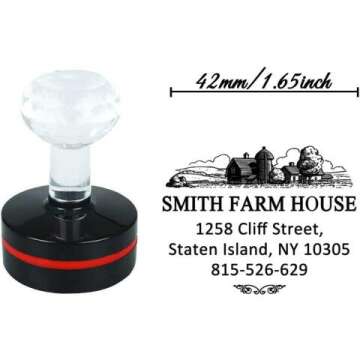 Custom Farmhouse Address Stamp