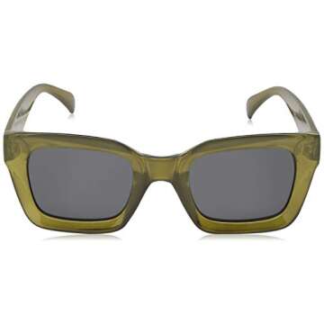 A.J. Morgan Potent 59164-OLV Round Sunglasses, Olive, 48 mm