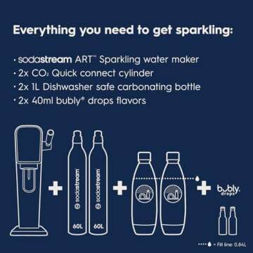 SodaStream Art Sparkling Water Maker Bundle - Black