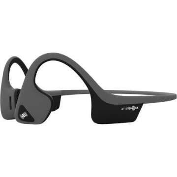 Bone Conduction Wireless Headphones in Slate Grey