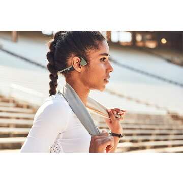 Bone Conduction Wireless Headphones in Slate Grey