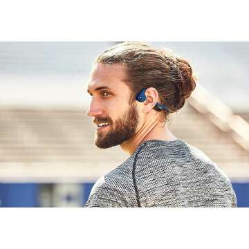 Bone Conduction Wireless Headphones in Slate Grey