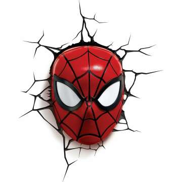 Marvel Spiderman 3D Deco Light - Red Mask