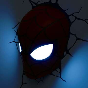 Marvel Spiderman 3D Deco Light - Red Mask