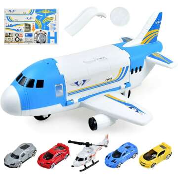 Tuko Cargo Airplane Car Toy Set