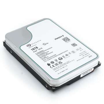 Seagate Exos 18TB HDD - 7200RPM 256MB Cache Renewed