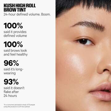 Milk Makeup KUSH High Roll Defining & Volumizing Longwear Tubing Brow Tint, Dutch (Medium Dark Brown) - 0.16 oz - Up to 24-Hour Wear - Vegan, Cruelty Free