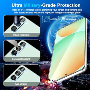 3 Pack Glass Screen Protector for Galaxy S24 FE