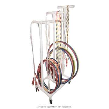 Champion Sports Durable Plastic Hoop Cart, 29 InchL X 19 InchW X 70 InchH