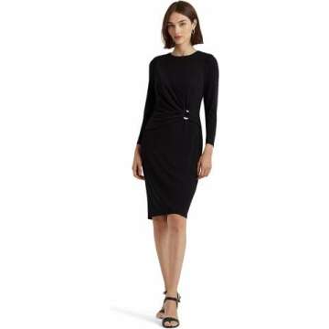 Lauren Ralph Lauren Women's Jersey 3/4 Sleeve Dress - Stylish Comfort