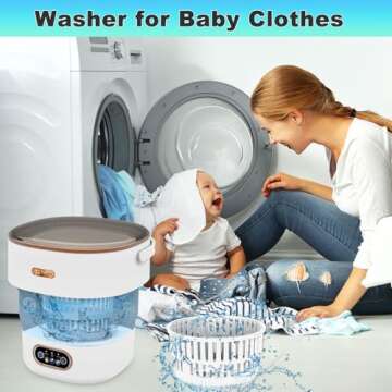 Portable 16L Compact Washing Machine for Small Spaces