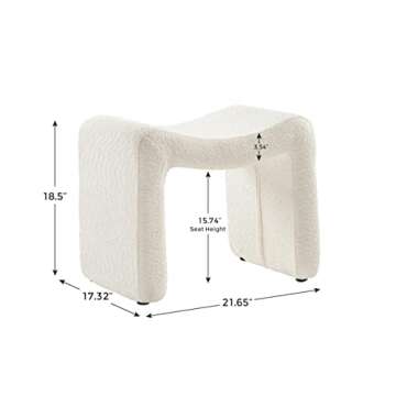 VANOMi Small Footstool Ottoman, Multi-Functional Modern Foot Stool, Sofa Footrest Extra Seating for Living Room, Entryway, Hallways and Bedrooms