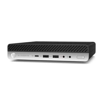 HP EliteDesk 800 G3 Mini Desktop Computer, Intel Quad-Core i5-6500T, 16GB DDR4 RAM, 256GB SSD, Keyboard&Mouse, VGA, DP, Windows 10 Pro (Renewed)