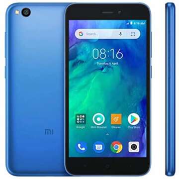 Xiaomi Redmi GO (8GB + 16GB MicroSD) 5" Display, Snapdragon 425, Global 4G LTE Dual SIM GSM Factory Unlocked - International Model (Blue)