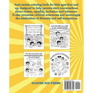 Equally Wonderful - The Colors of Diversity: Anti Racism Coloring Book - Encourages the Celebration of Diversity, Cultural Awareness, Self Acceptance, and Equality.