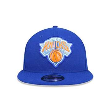 NBA New York Knicks Bold Bevel Snap 9Fifty Snapback, Blue, One Size