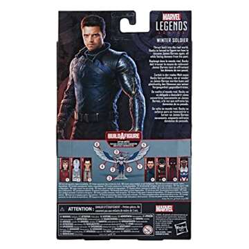 Marvel Legends Series Avengers 6-inch Action Figure Toy Winter Soldier, Premium Design and 2 Accessories, for Kids Age 4 and Up