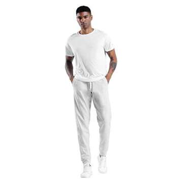 THE GYM PEOPLE Men's Fleece Joggers Pants with Deep Pockets Athletic Loose-fit Sweatpants for Workout, Running, Training