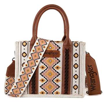 Boho Aztec Wrangler Tote Bag for Women - Stylish