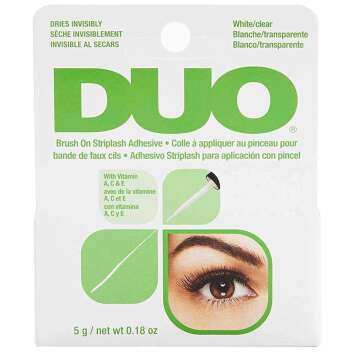 DUO Brush-On Lash Adhesive with Vitamins A, C & E - Clear, 0.18 oz