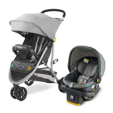 Century Stroll On 3-Wheel 2-in-1 Lightweight Travel System, Infant Car Seat & Stroller