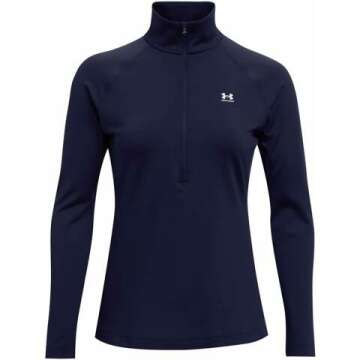 Under Armour Women's Authentics ColdGear ¼ Zip T-Shirt