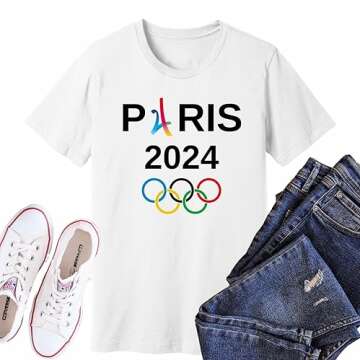 Olympic Games 2024 Shirt with Eiffel Tower Design